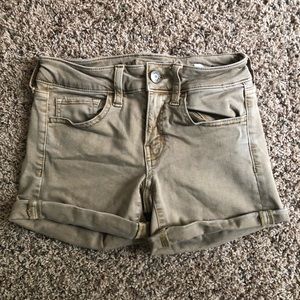 Tan American Eagle shorts
